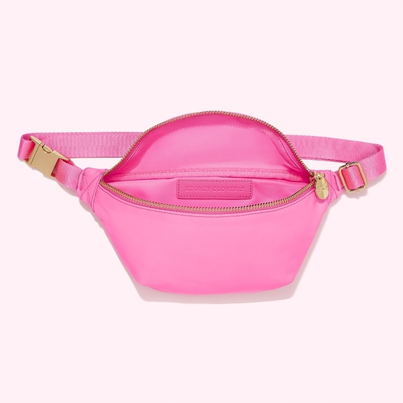 Stoney clover lane fanny pack bubblegum pink nwt longer strap classic - Picture 5 of 8
